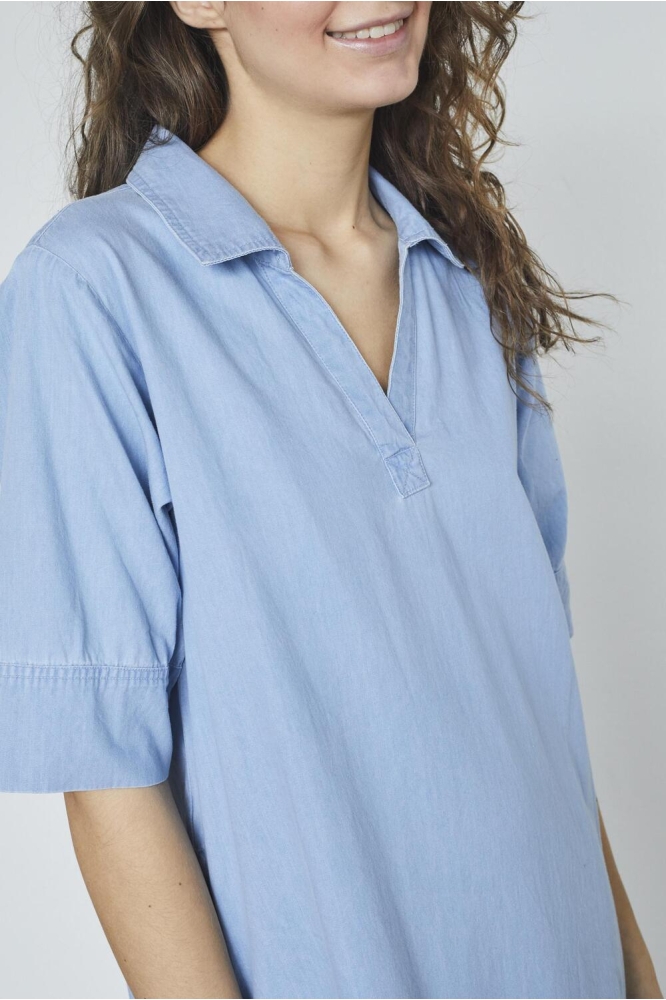 INUSA TUNIC 18486 L BLUE WASH